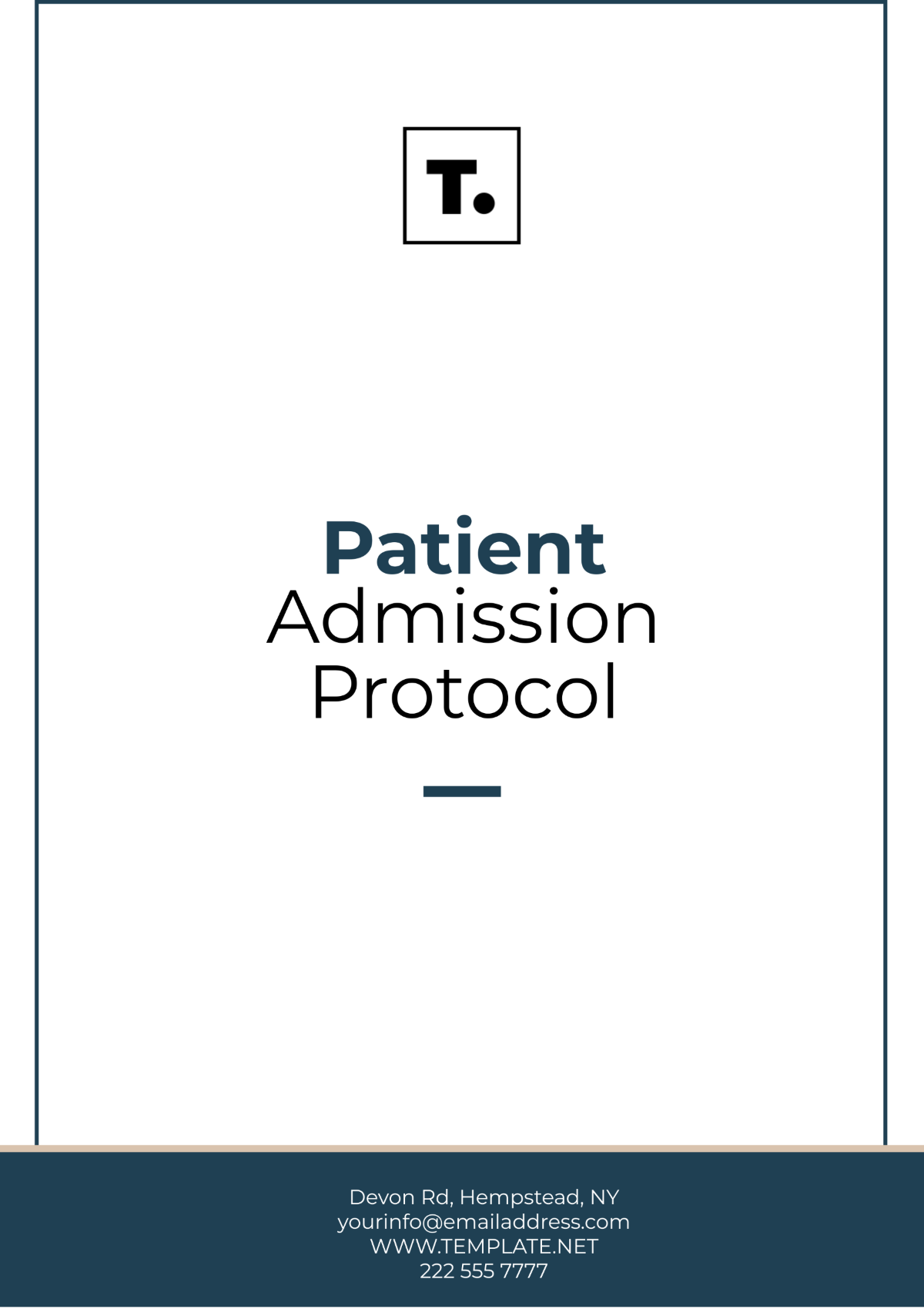 Patient Admission Protocol Template - Edit Online & Download