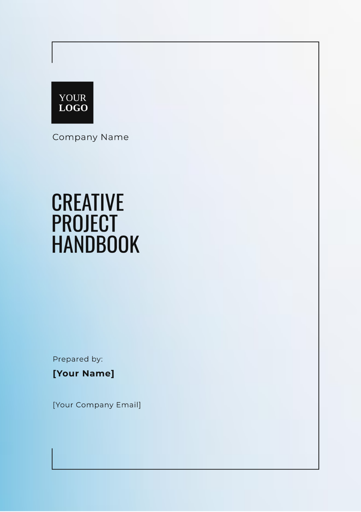 Creative Project Handbook Template - Edit Online & Download