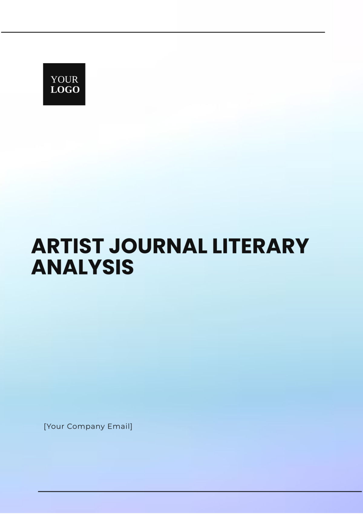 Artist Journal Literary Analysis Template - Edit Online & Download