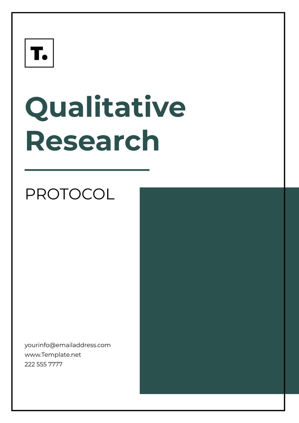 Qualitative Research Protocol Template - Edit Online & Download