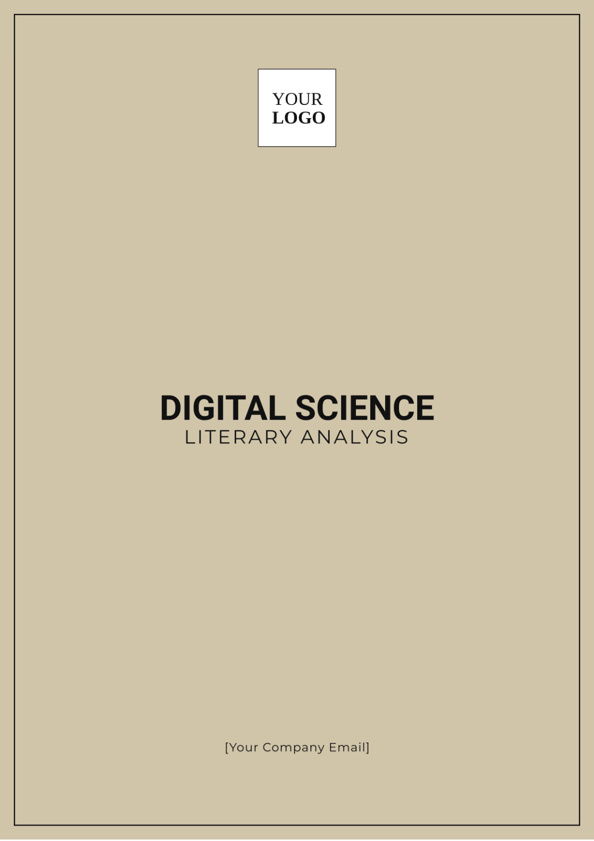 Digital Science Literary Analysis Template - Edit Online & Download