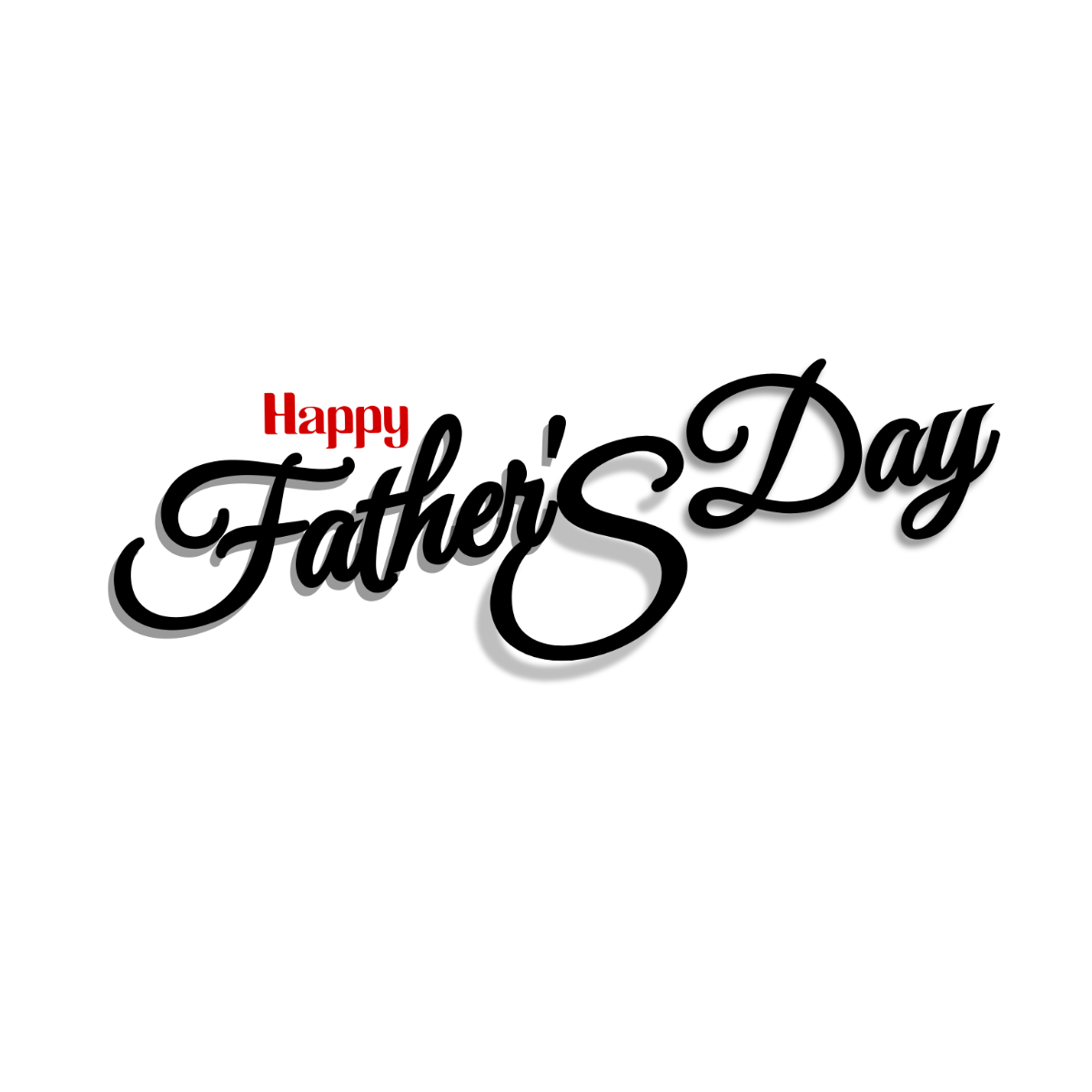 Happy Father's Day Calligraphy - Edit Online | Template.net