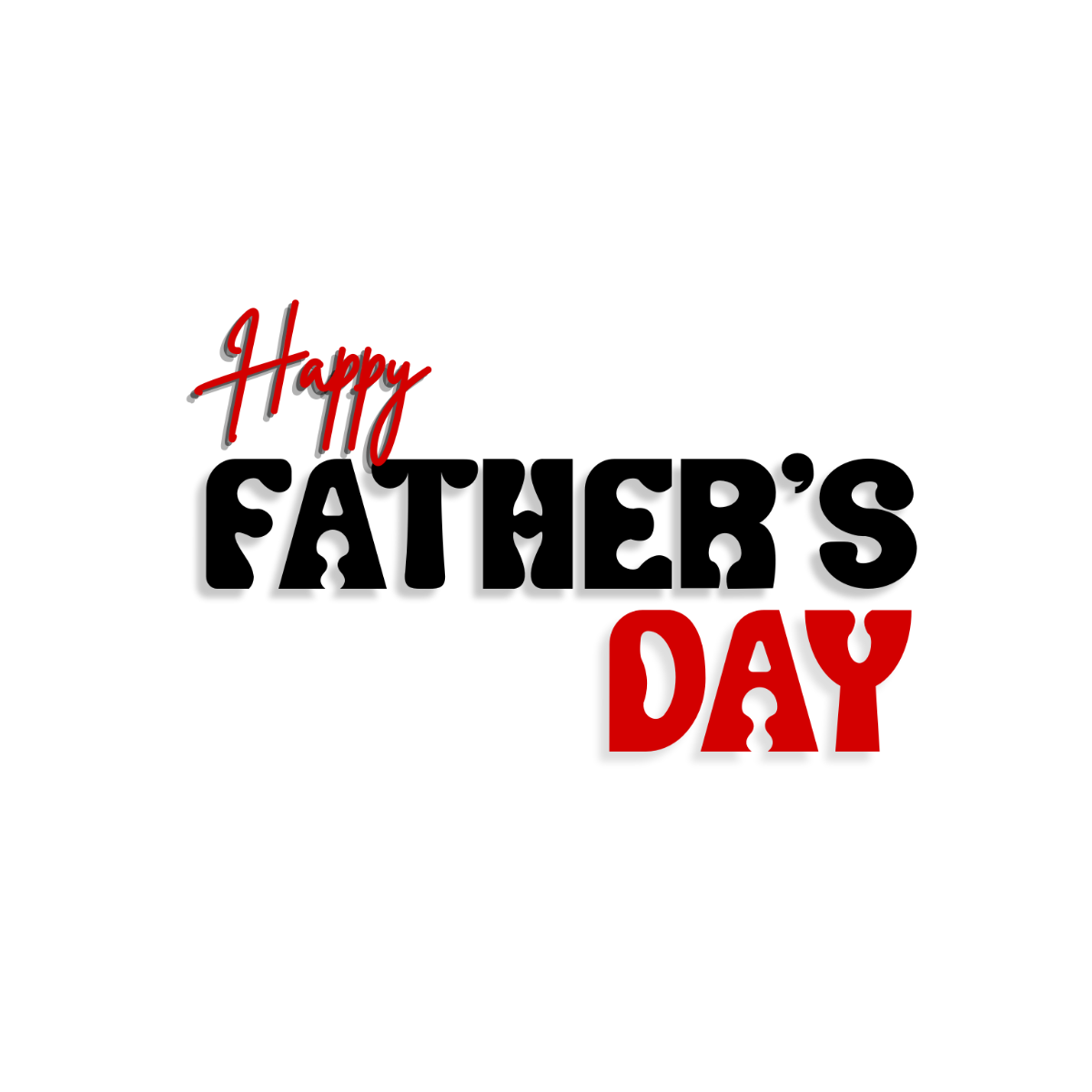 Happy Father's Day Typography - Edit Online | Template.net