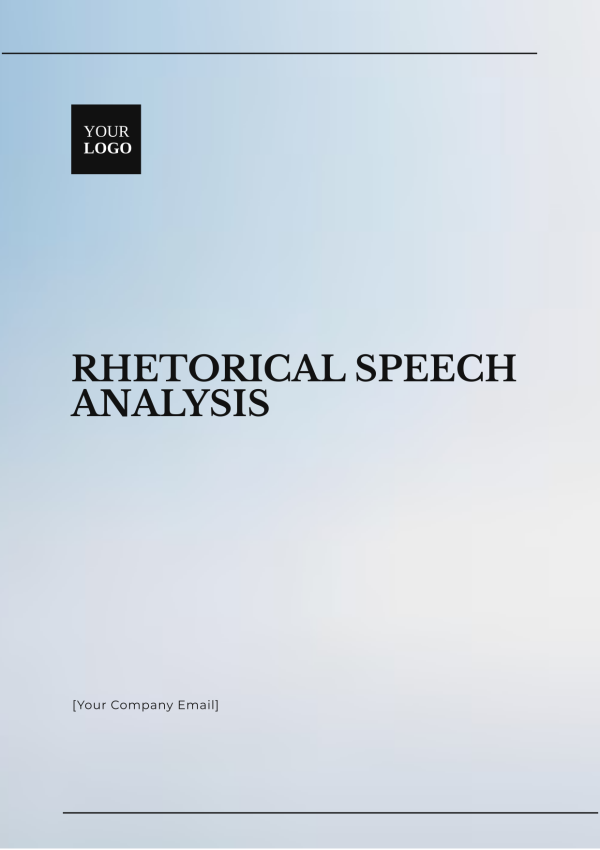 Rhetorical Speech Analysis Template - Edit Online & Download