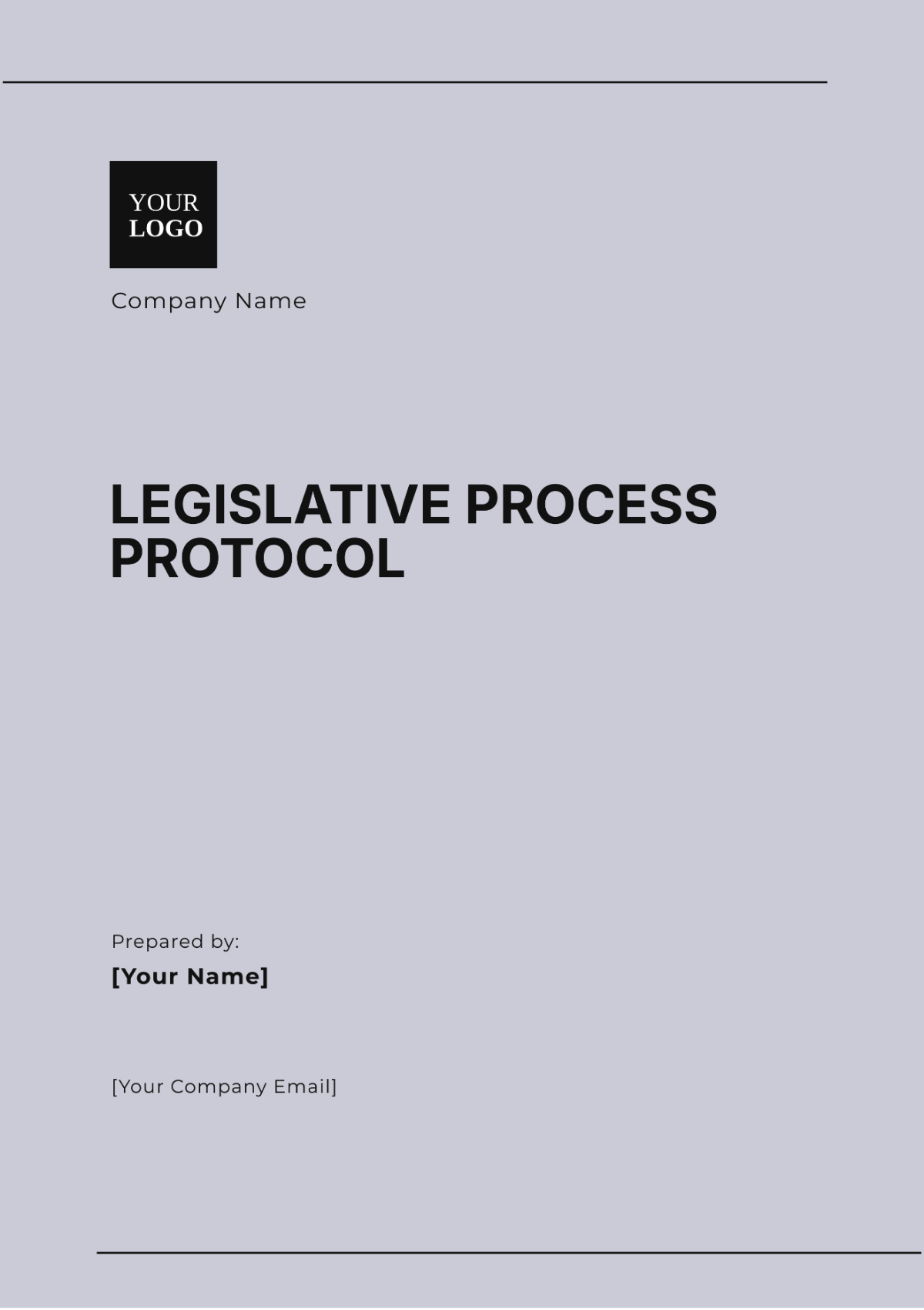 Legislative Process Protocol Template - Edit Online & Download