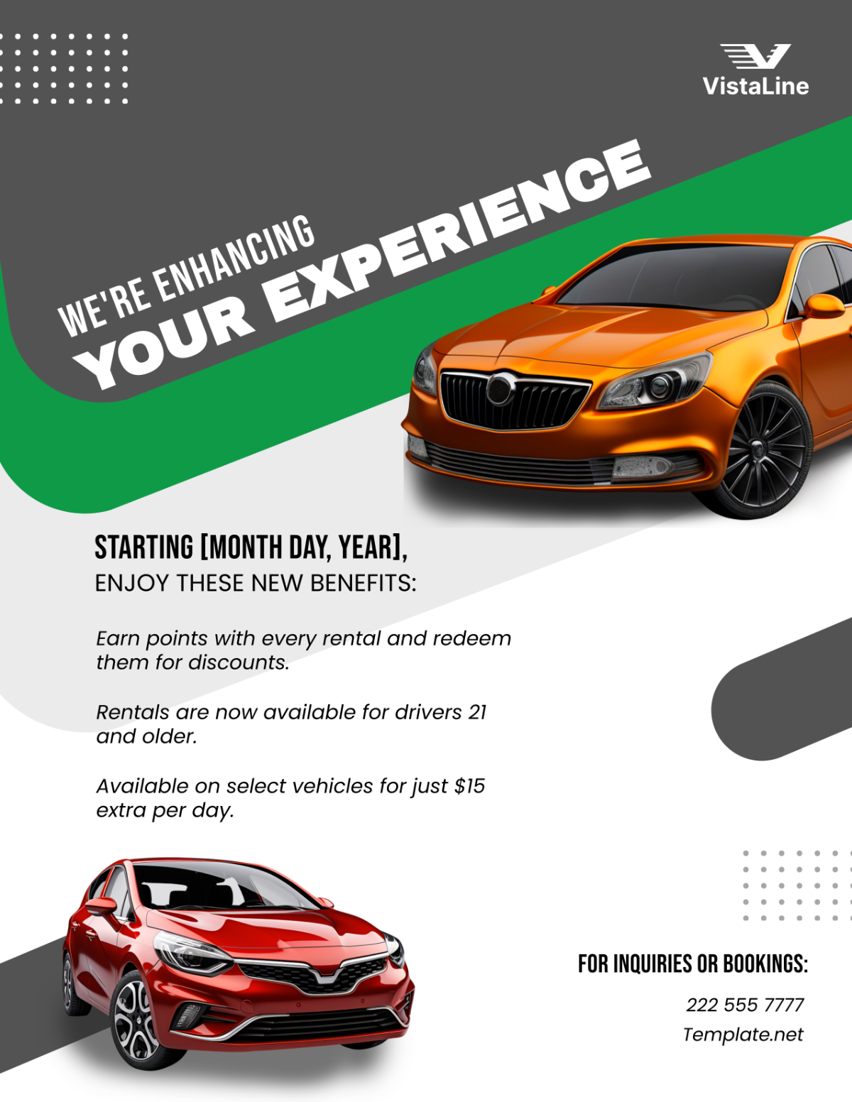 Car Rental Announcement Flyer