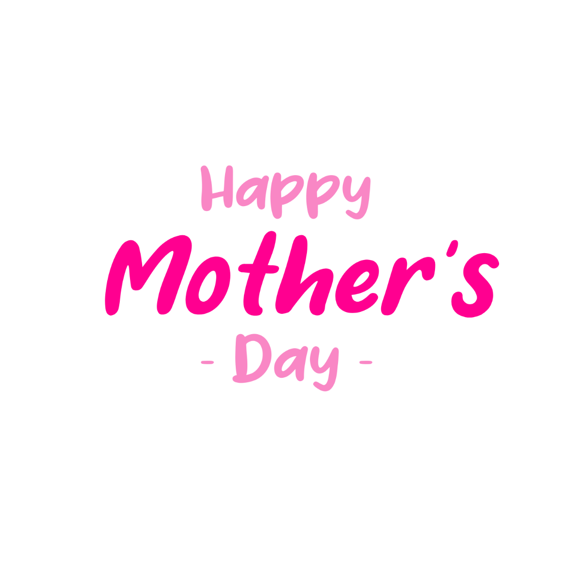 Cozy Happy Mother's Day Text - Edit Online & Download