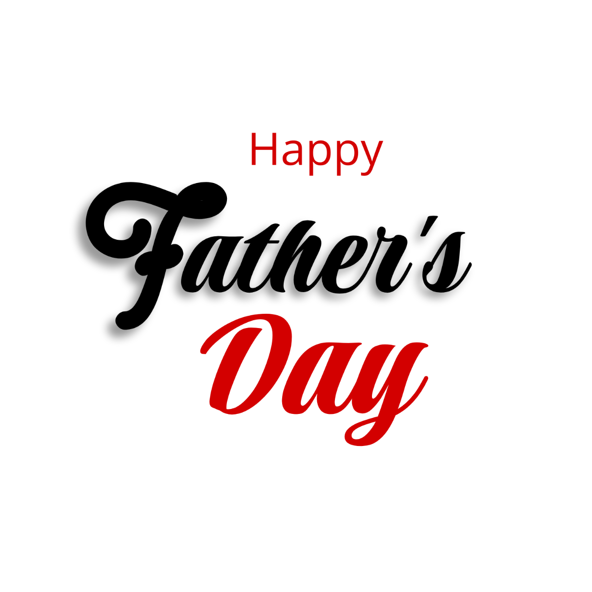 Classic Happy Father's Day Text - Edit Online | Template.net