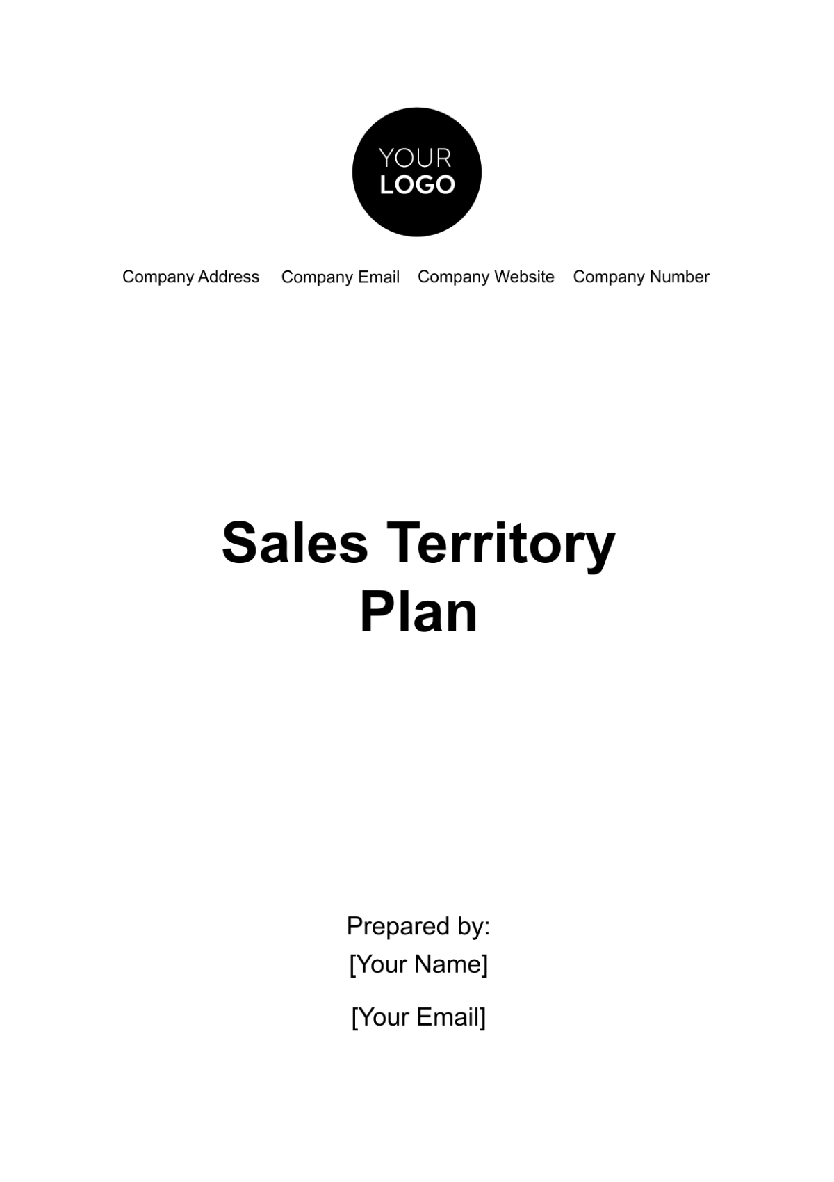 Sales Territory Plan Template - Edit Online & Download