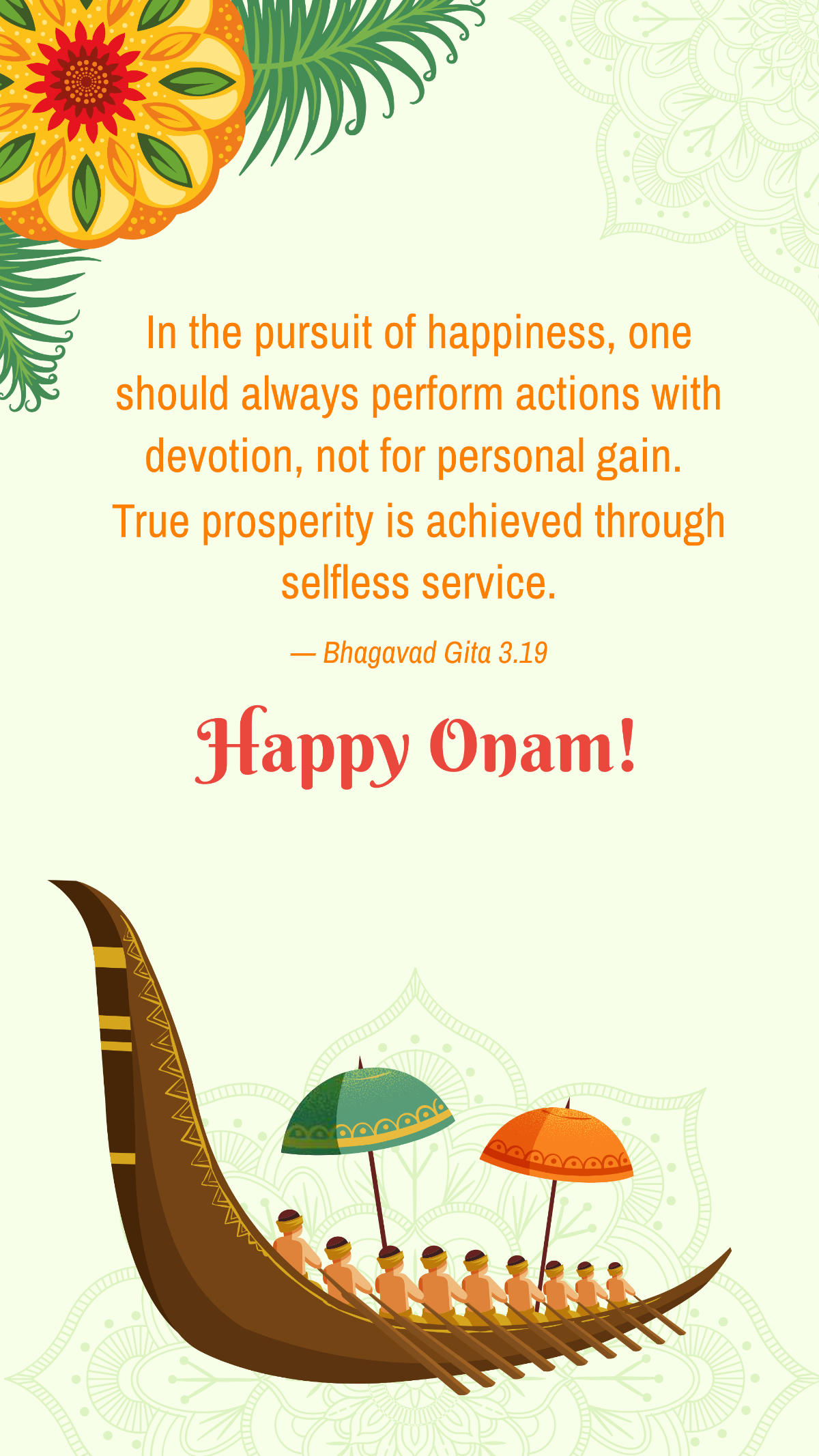 Onam Quote Template - Edit Online & Download