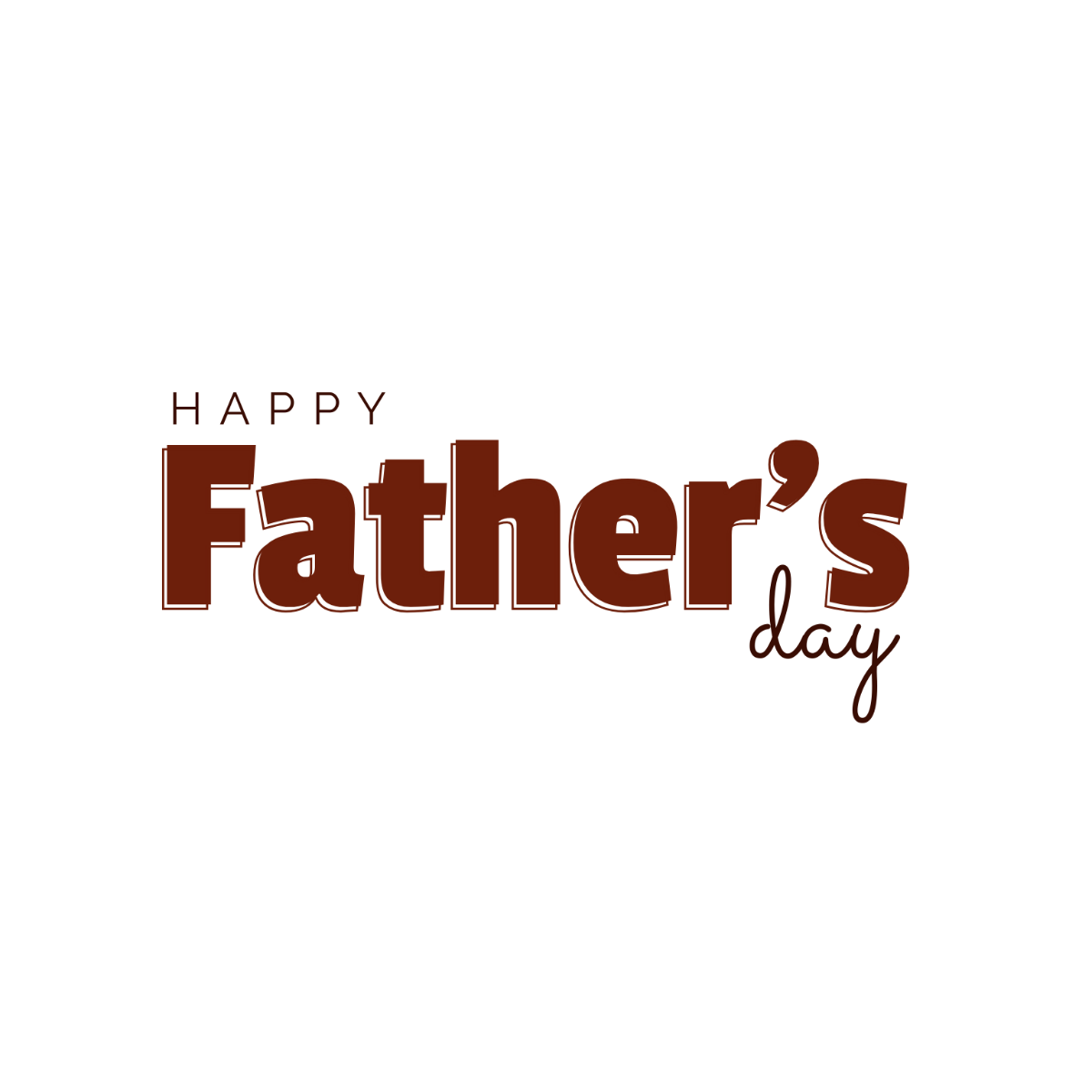 Rustic Happy Father's Day Text - Edit Online | Template.net