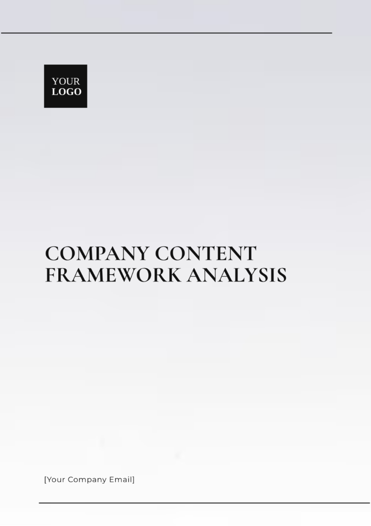 Company Content Framework Analysis Template - Edit Online & Download