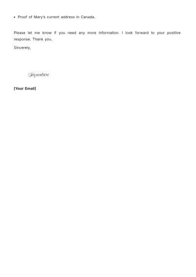 Free Family Reunification Letter Template to Edit Online