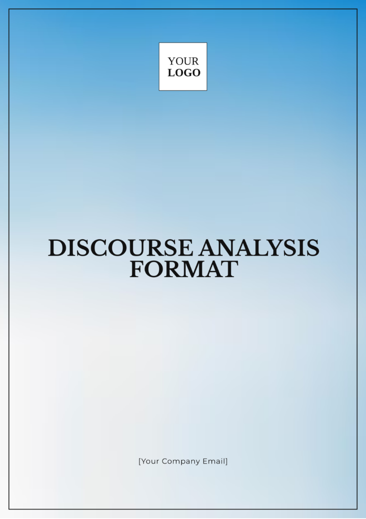 Discourse Analysis Format Template - Edit Online & Download