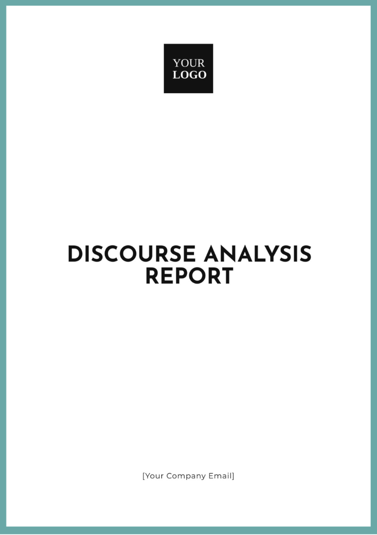 Discourse Analysis Report Template - Edit Online & Download