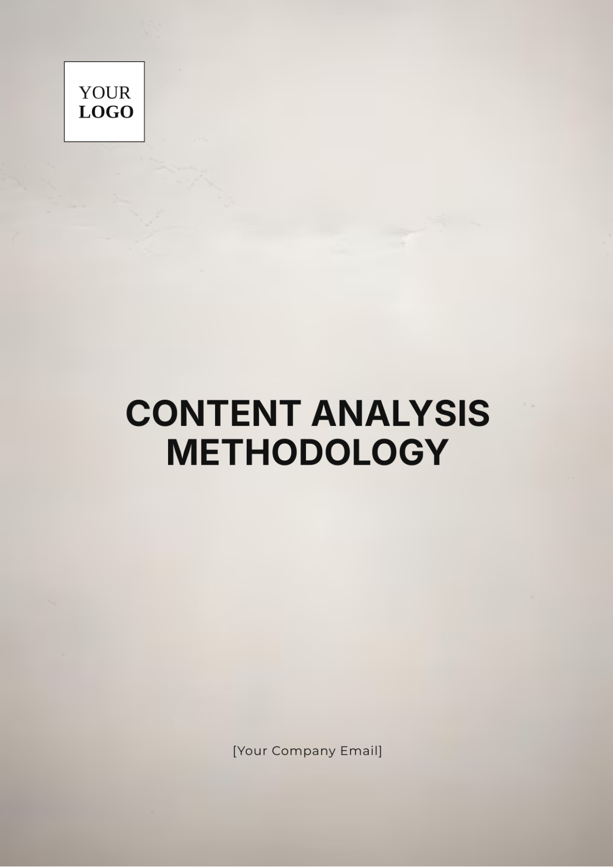 Content Analysis Methodology Template - Edit Online & Download