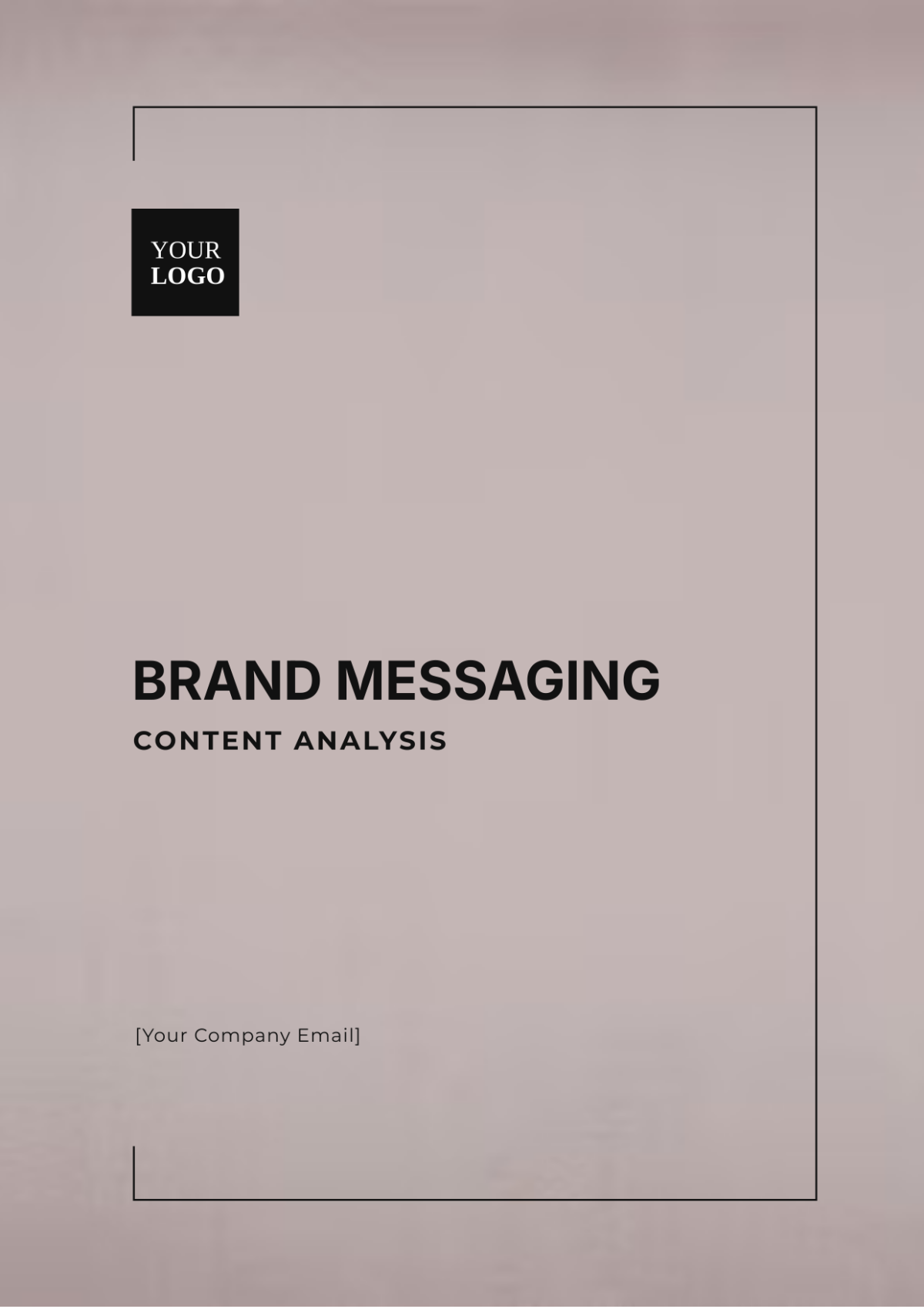 Brand Messaging Content Analysis Template - Edit Online & Download