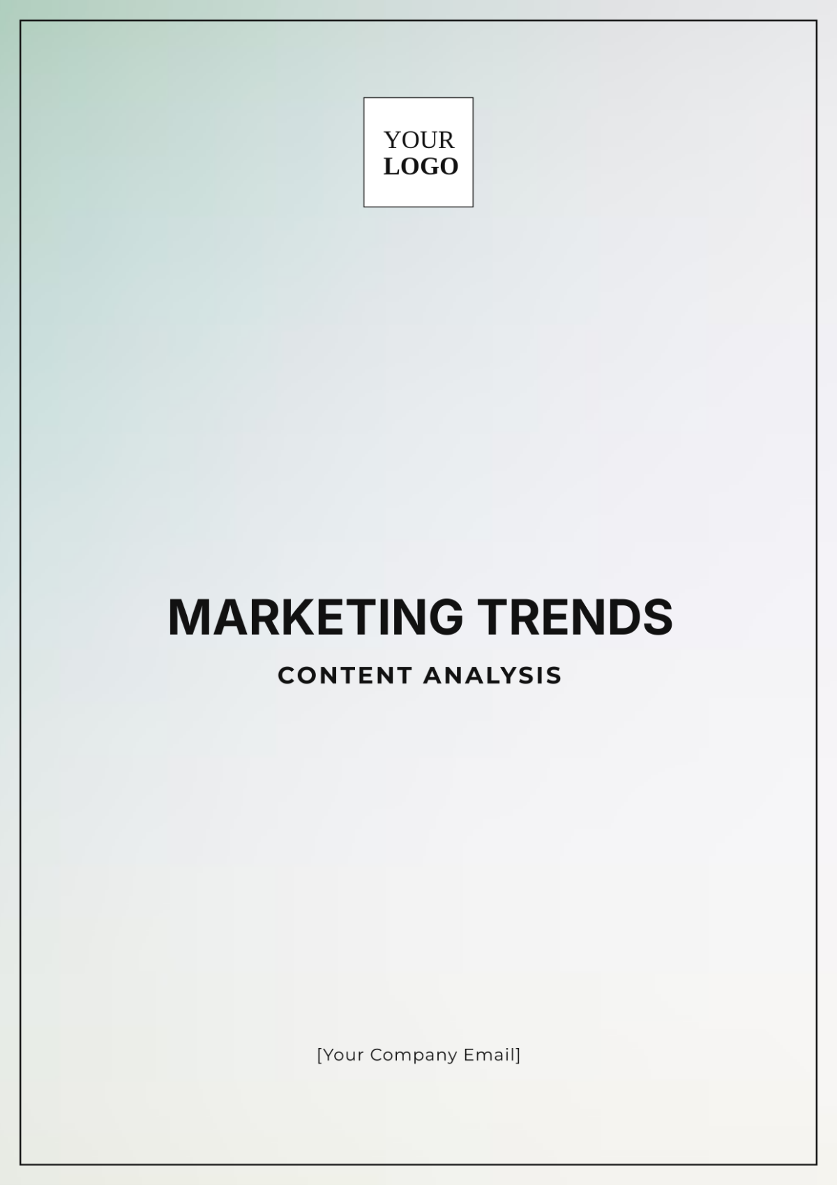 Marketing Trends Content Analysis Template - Edit Online & Download