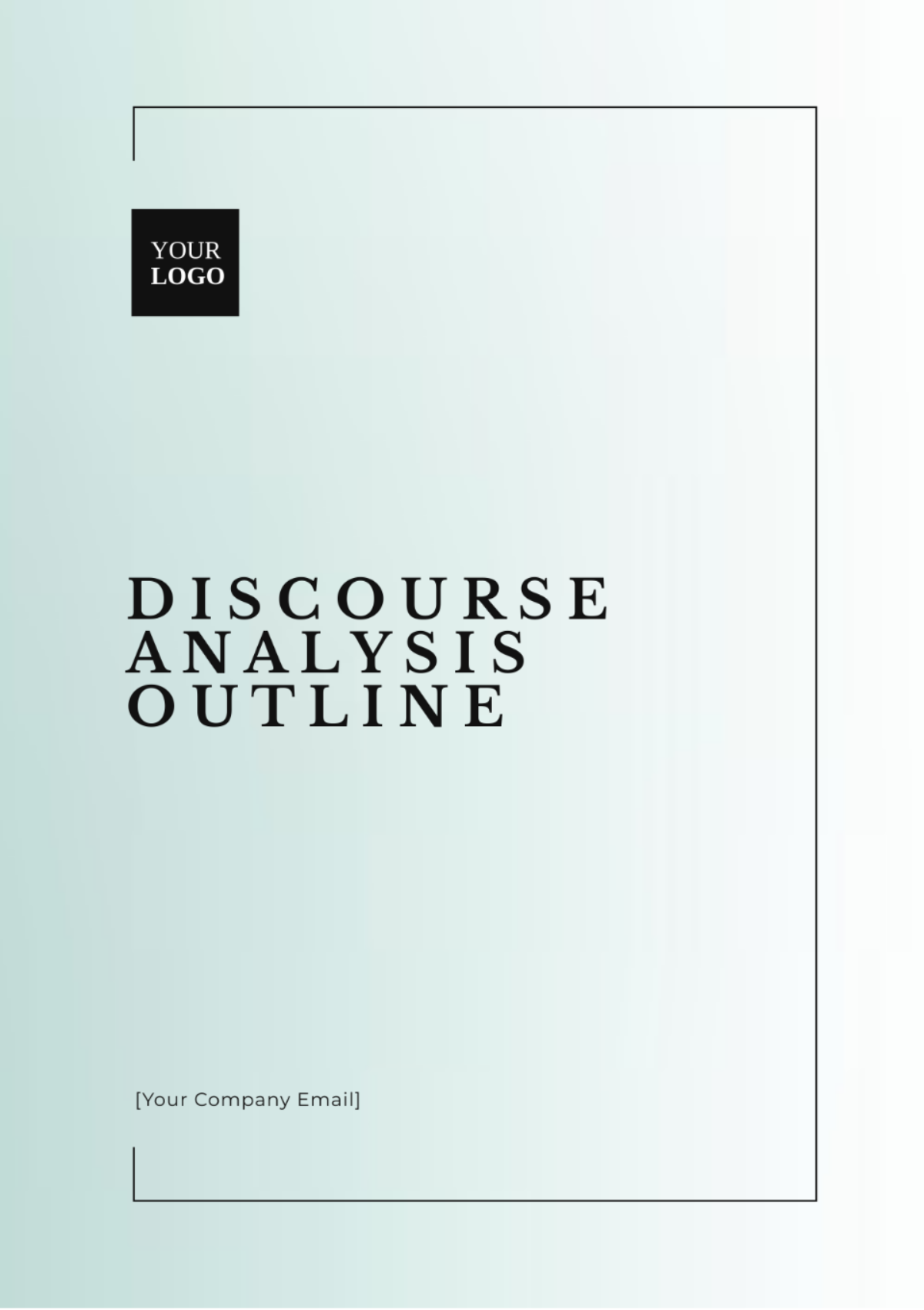 Discourse Analysis Outline Template - Edit Online & Download