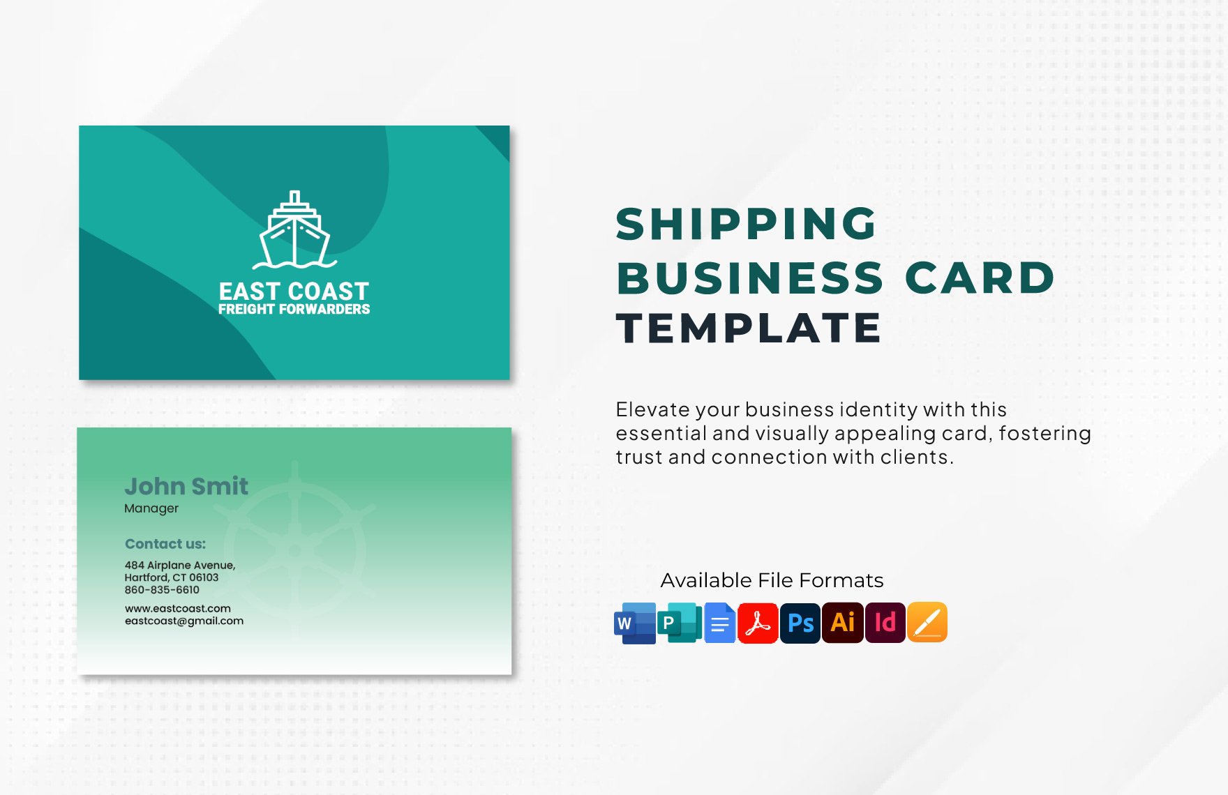 Shipping Business Card Template