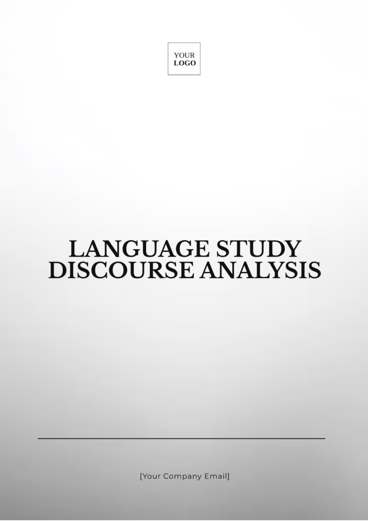 Language Study Discourse Analysis Template - Edit Online & Download