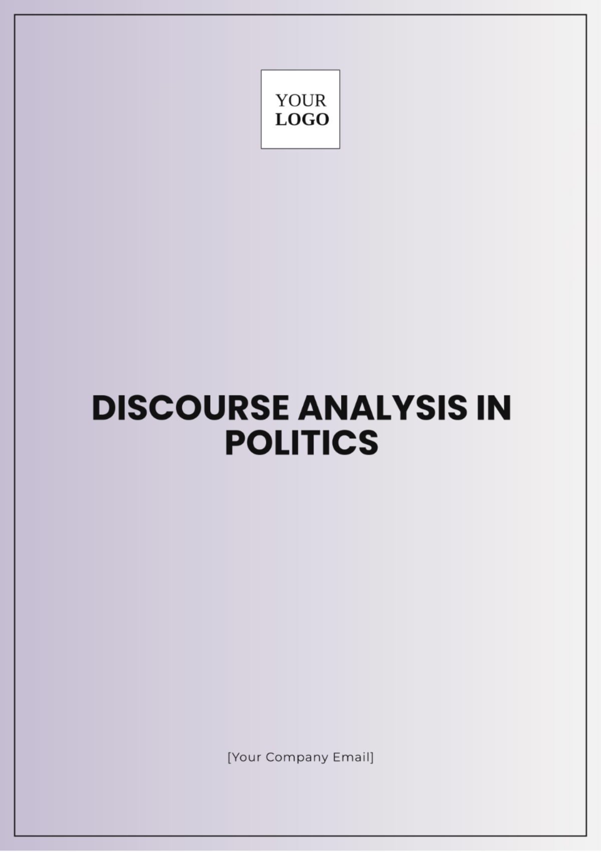 Discourse Analysis in Politics Template - Edit Online & Download