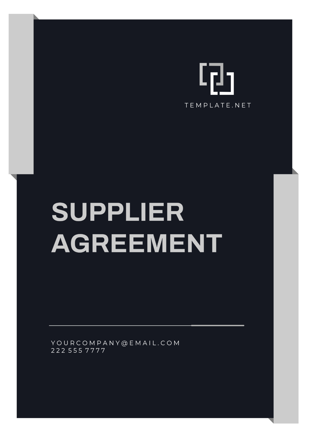 Supplier Agreement Template - Edit Online & Download