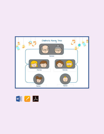 9 free google docs family tree templates download ready made
