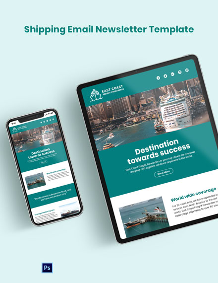 FREE Business Email Newsletter Template PSD HTML5 Outlook