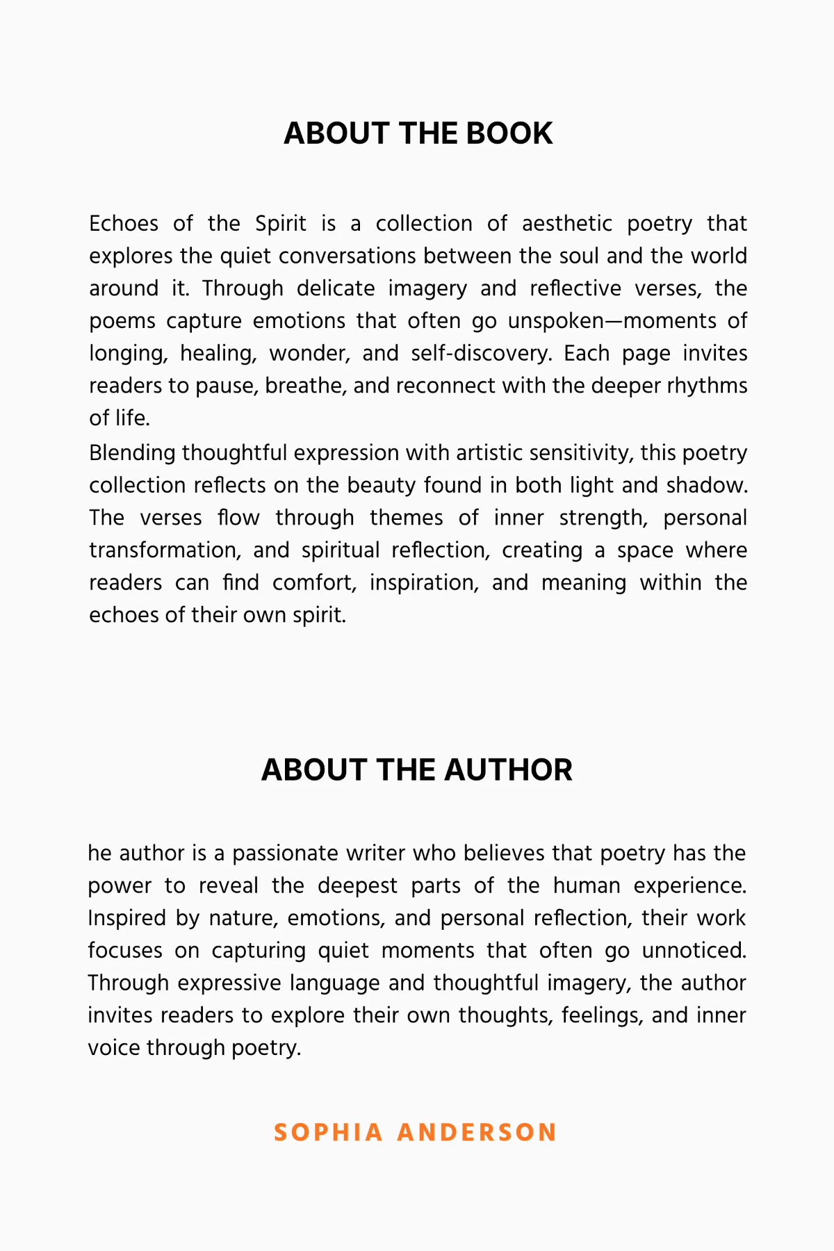 Free Aesthetic Poetry Book Cover Template to Edit Online