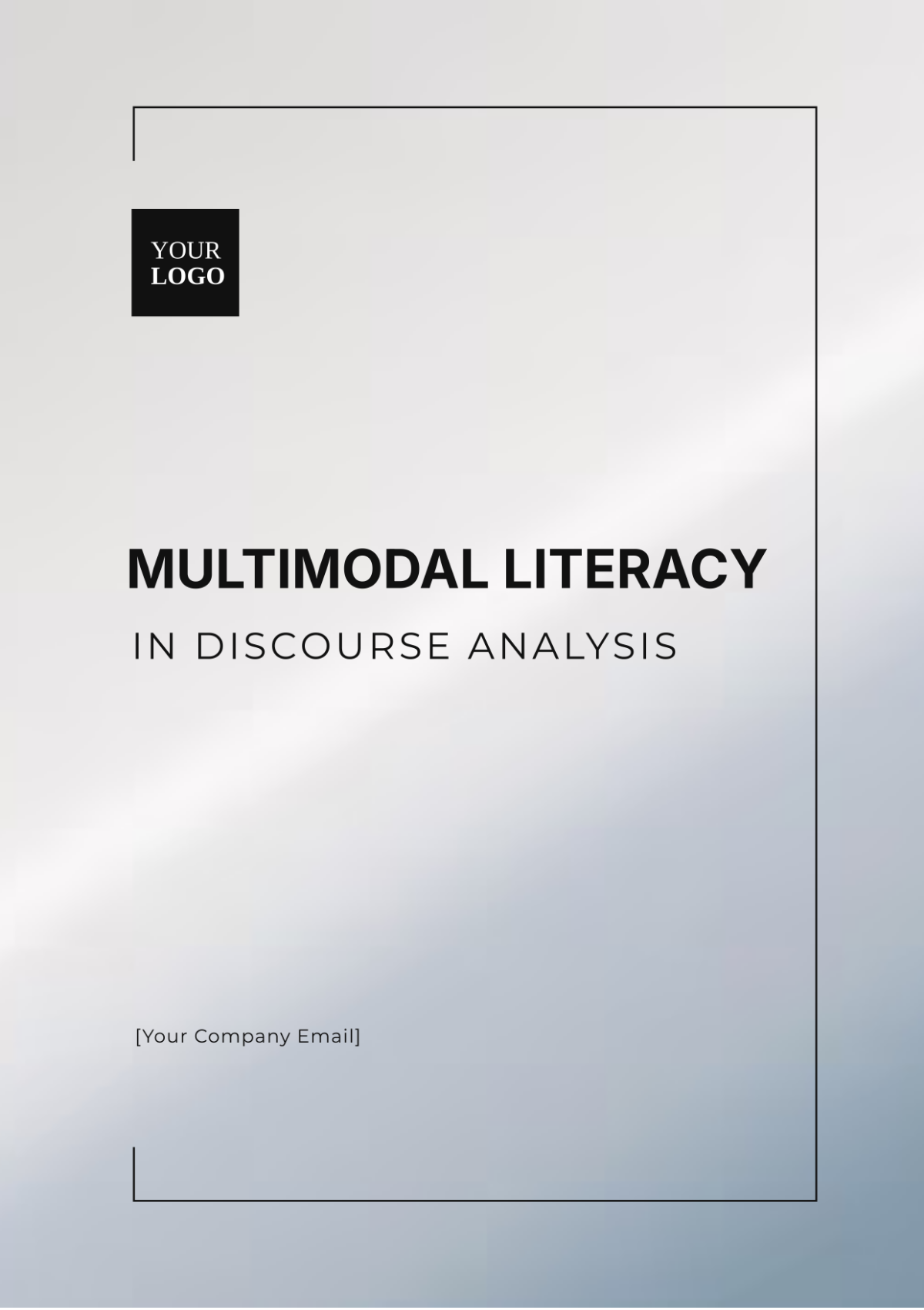 Multimodal Literacy in Discourse Analysis Template - Edit Online & Download