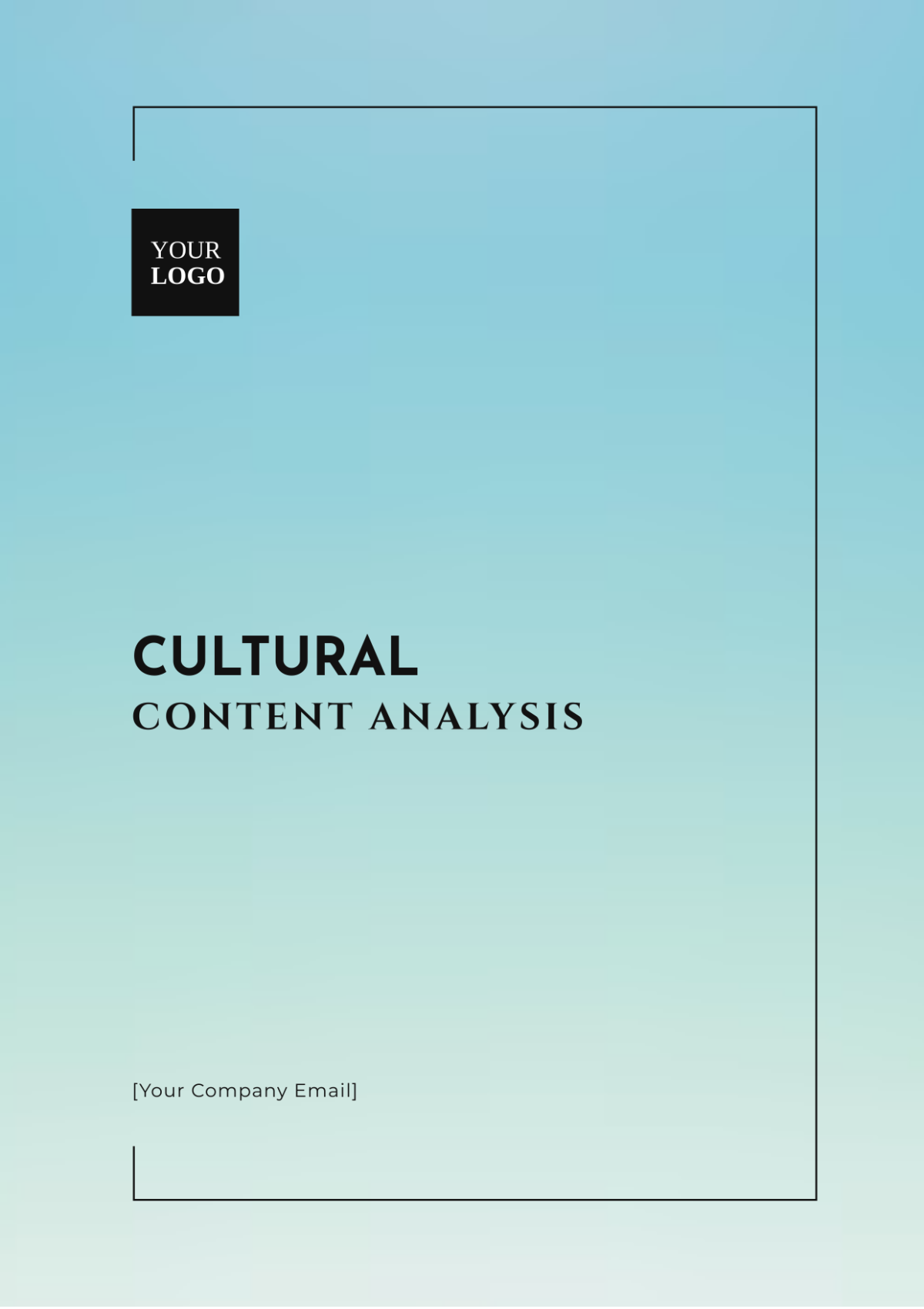 Cultural Content Analysis Template - Edit Online & Download