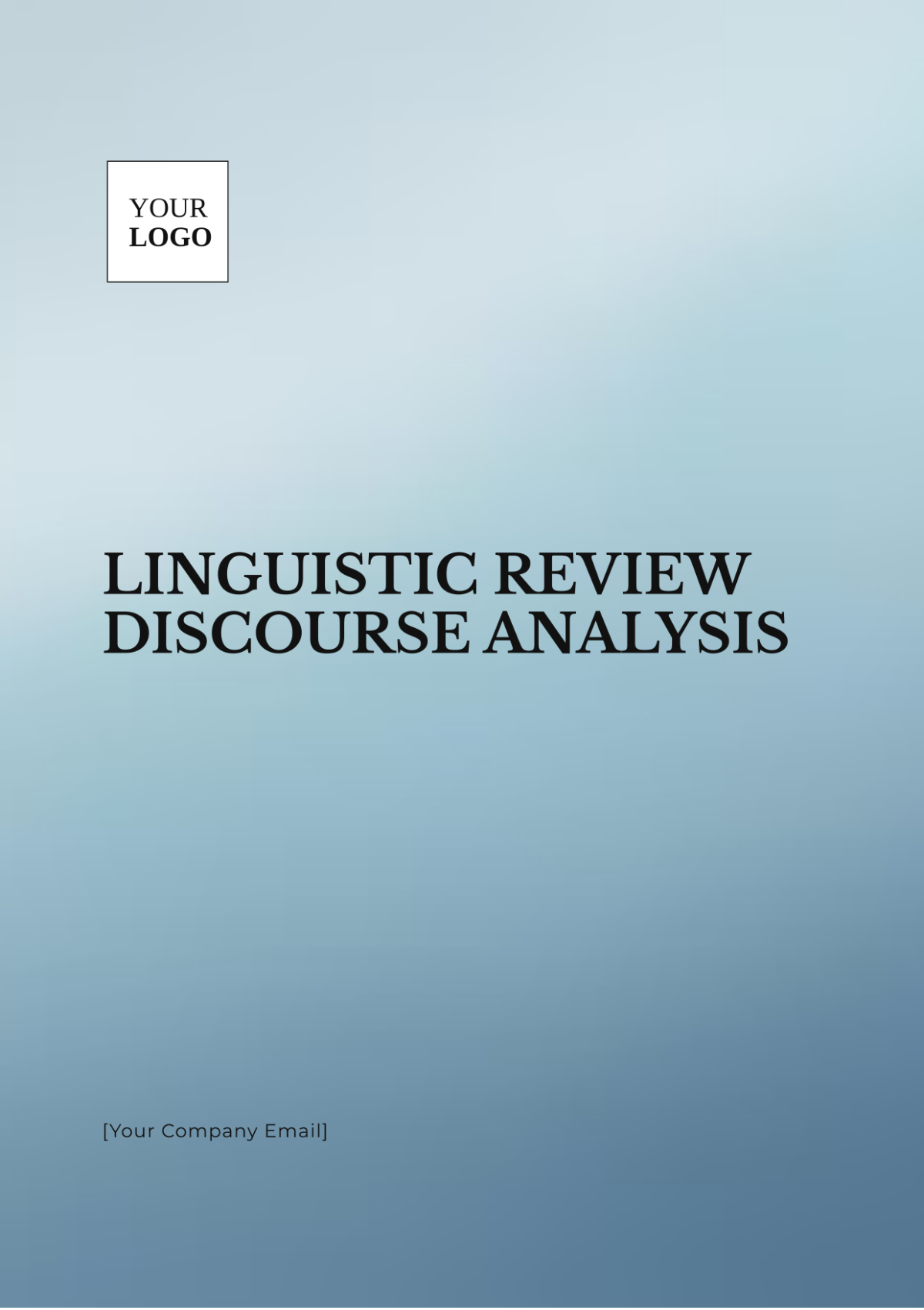 Linguistic Review Discourse Analysis Template - Edit Online & Download