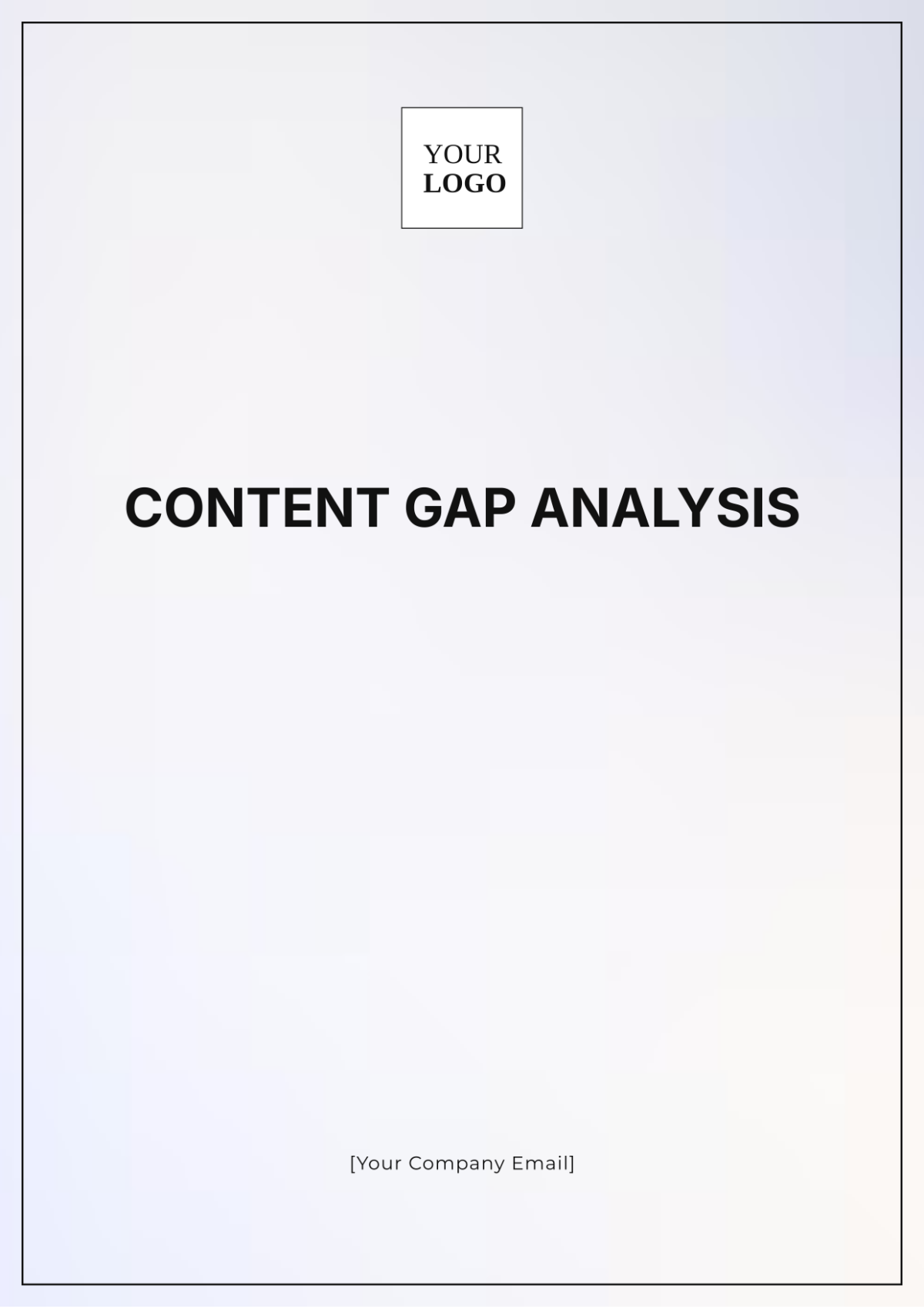 Content Gap Analysis Template - Edit Online & Download