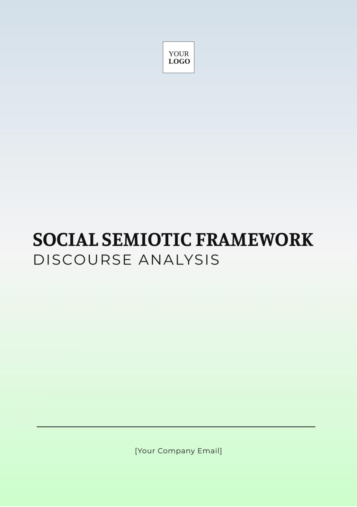 Social Semiotic Framework Discourse Analysis Template - Edit Online & Download