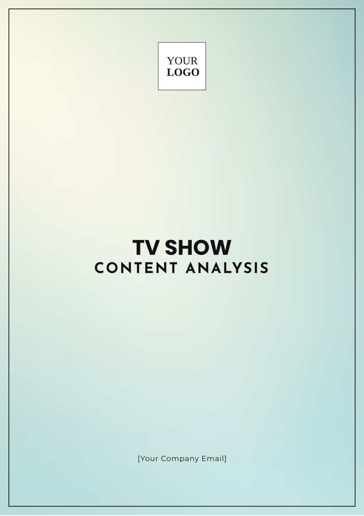 TV Show Content Analysis Template - Edit Online & Download