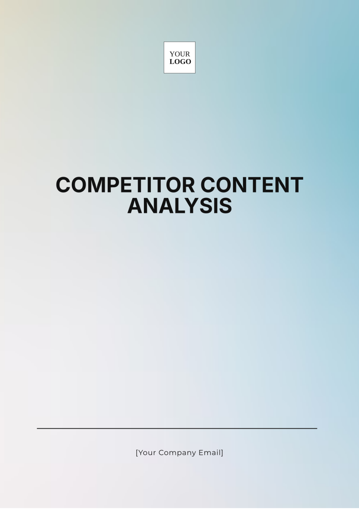 Competitor Content Analysis Template - Edit Online & Download