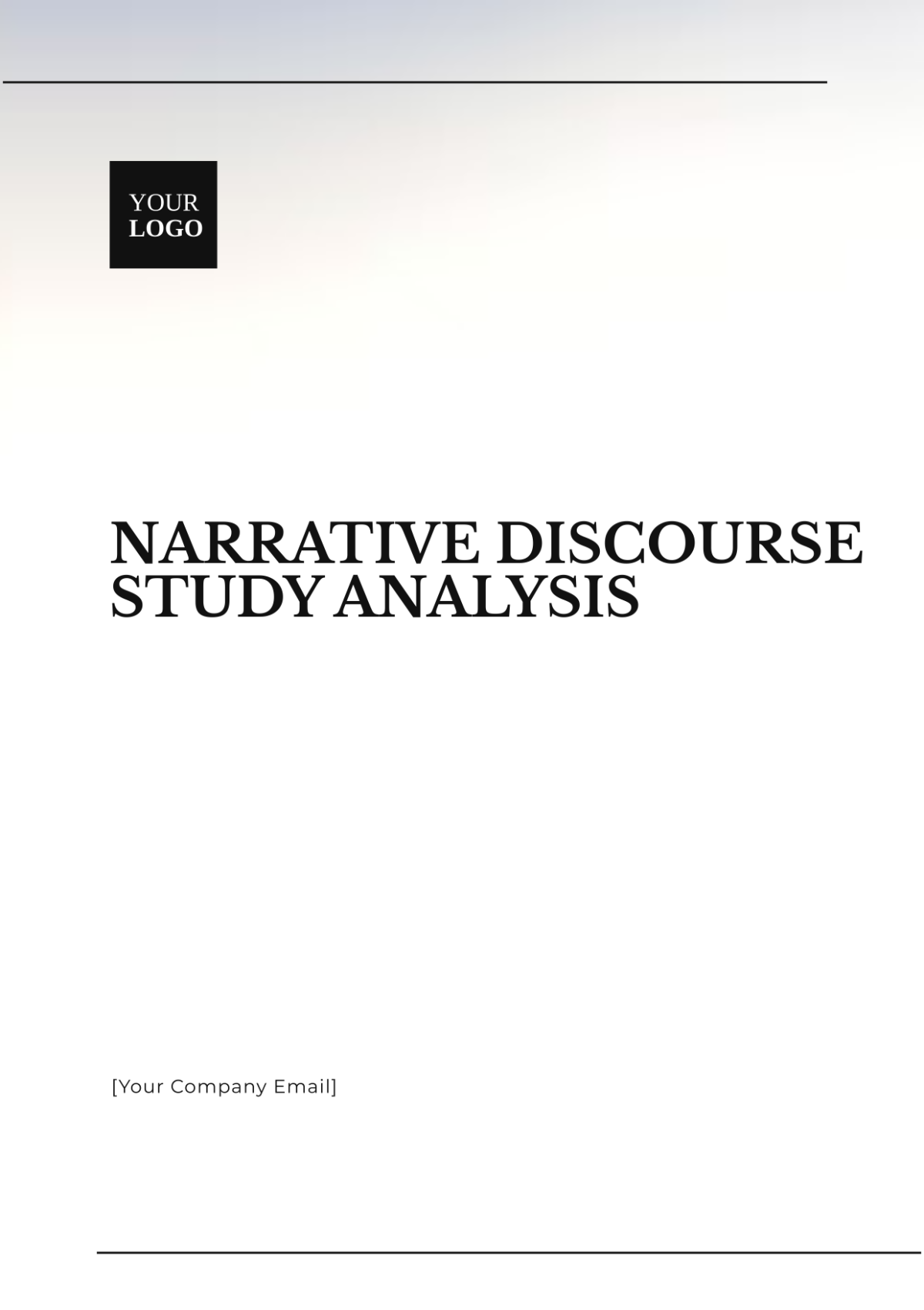 Narrative Discourse Study Analysis Template - Edit Online & Download