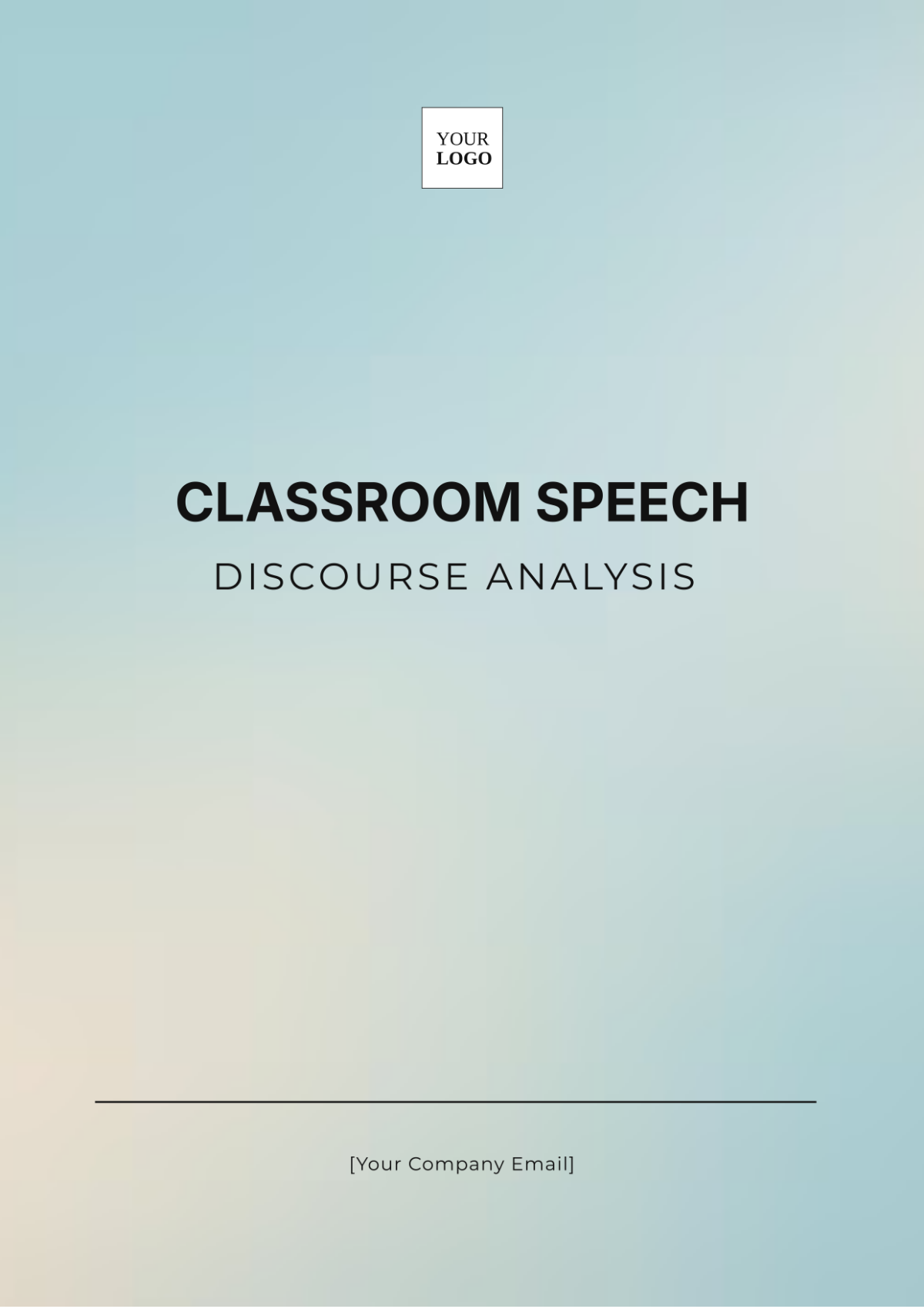 Classroom Speech Discourse Analysis Template - Edit Online & Download