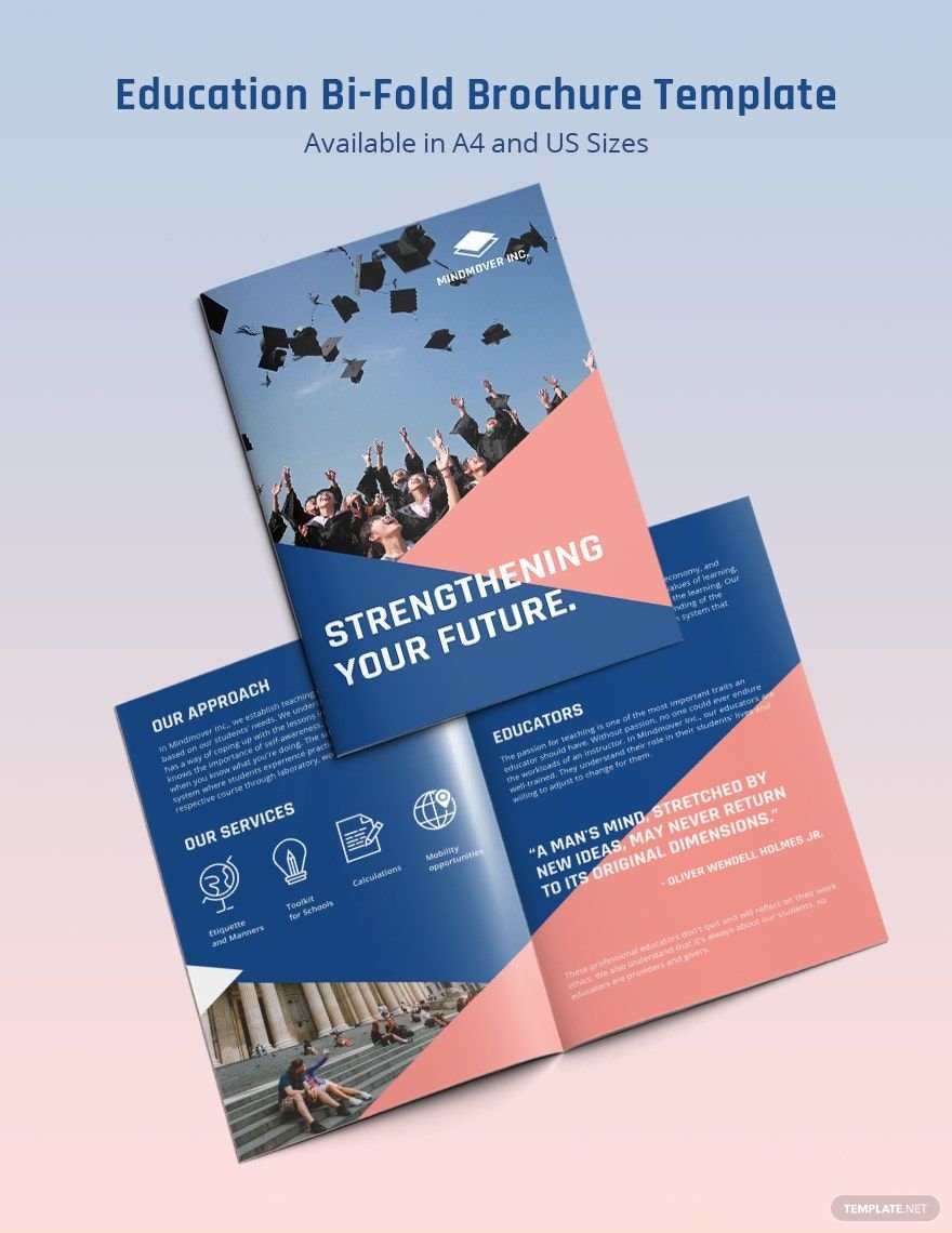 Educational Bi-Fold Brochure Template