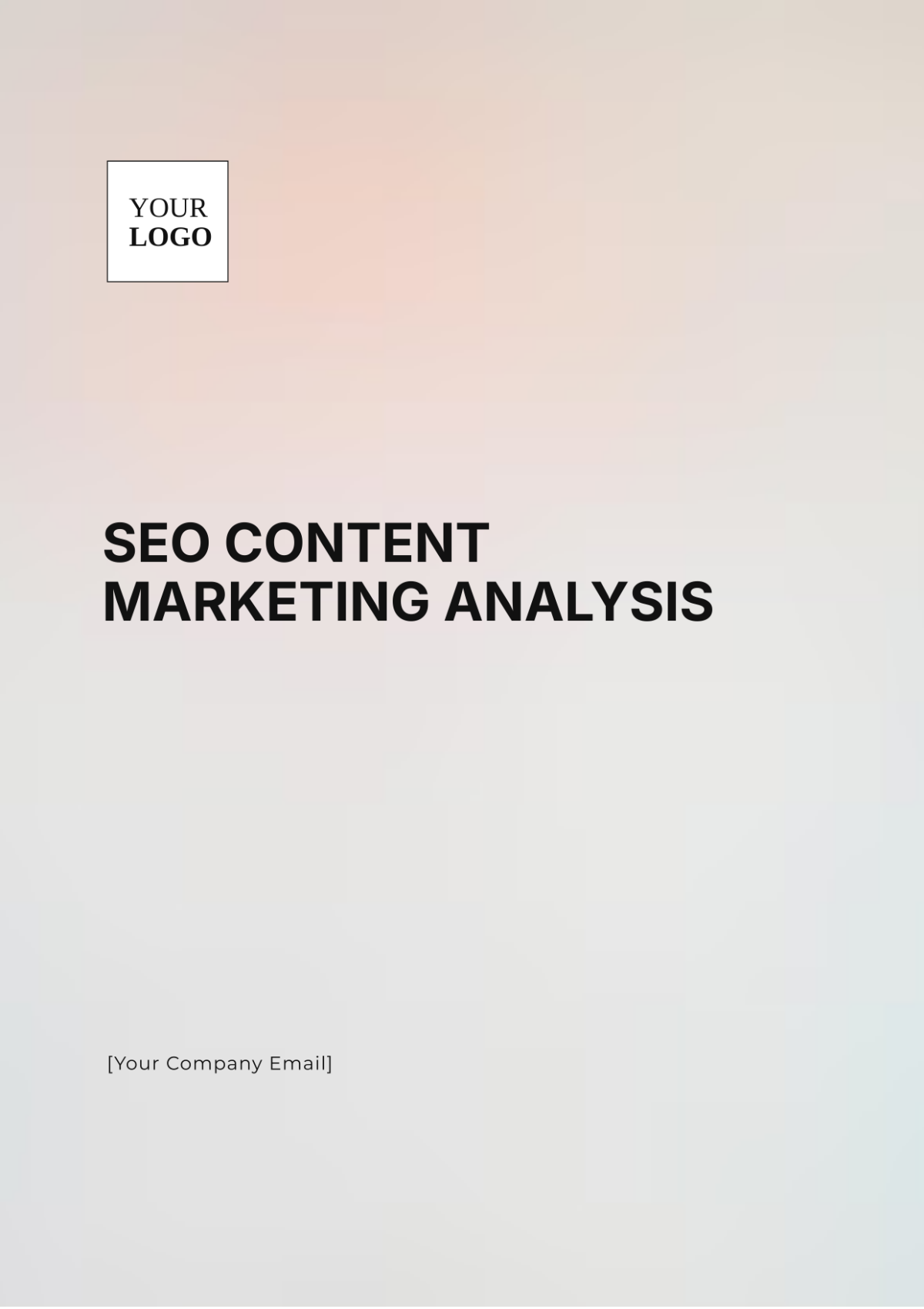 SEO Content Marketing Analysis Template - Edit Online & Download