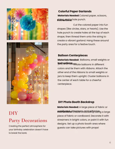 Free Colorful Birthday Magazine Template to Edit Online