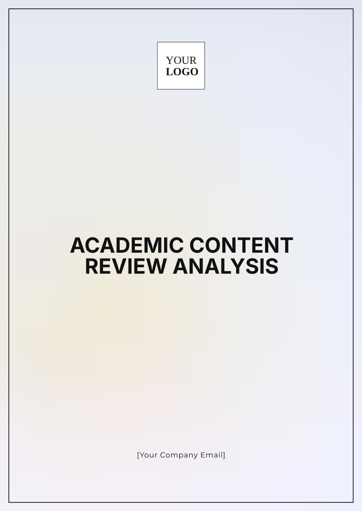 Academic Content Review Analysis Template - Edit Online & Download