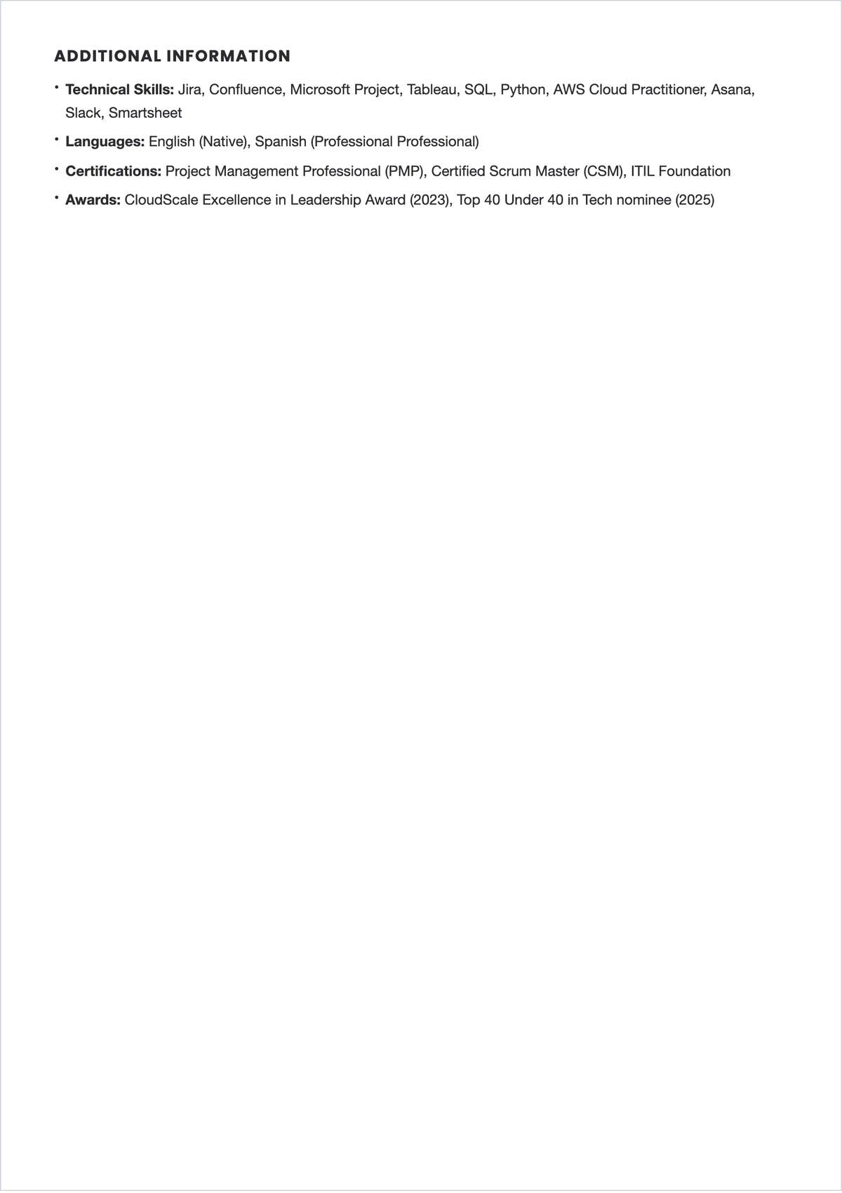 Free ATS-Friendly ATS Resume Template, AI Resume Builder