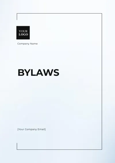 Free Bylaws Template to Edit Online