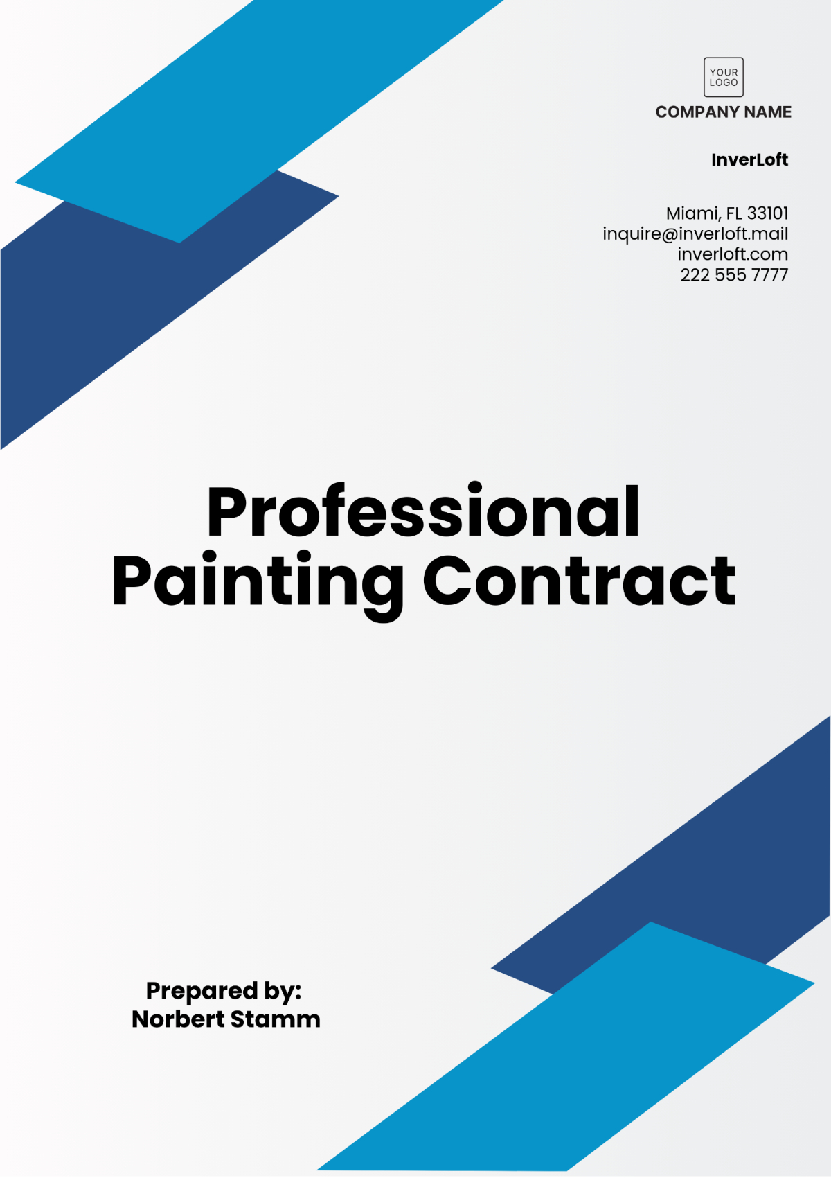 Professional Painting Contract Template - Edit Online & Download