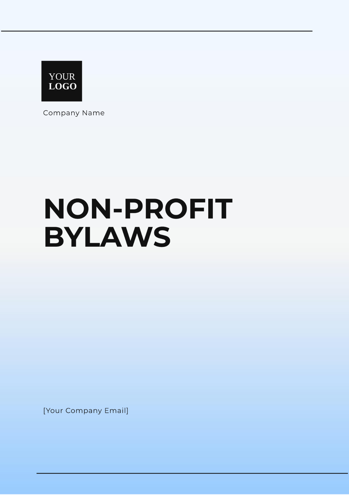 Simple Non Profit Bylaws Template