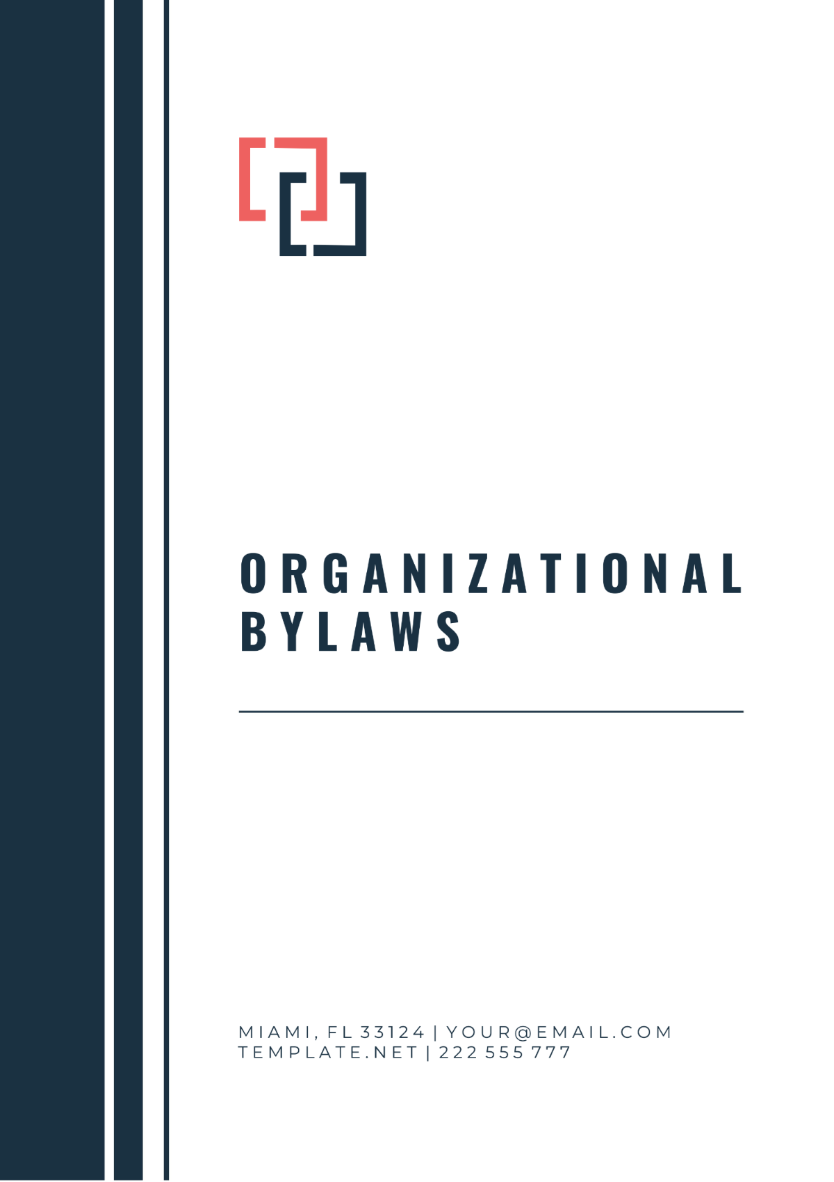 Organizational Bylaws Template - Edit Online & Download