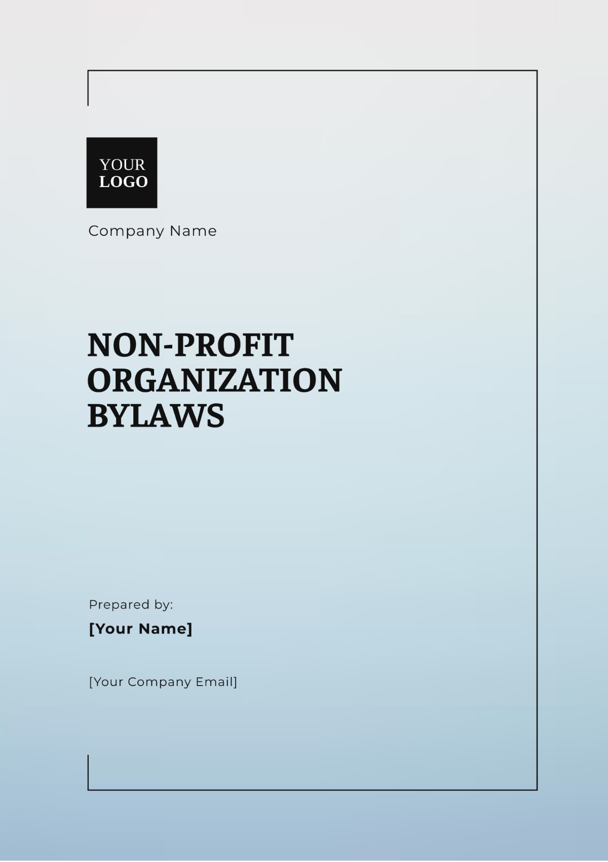 Non Profit Organization Bylaws Template - Edit Online & Download