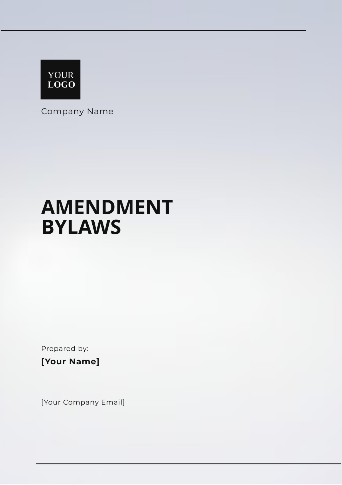 Amendment Bylaws Template - Edit Online & Download